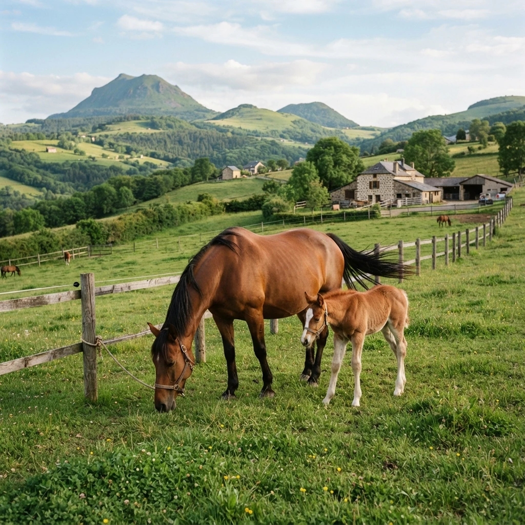 Élevage de chevaux au Les Ecuries De La Garde, Romagnat
