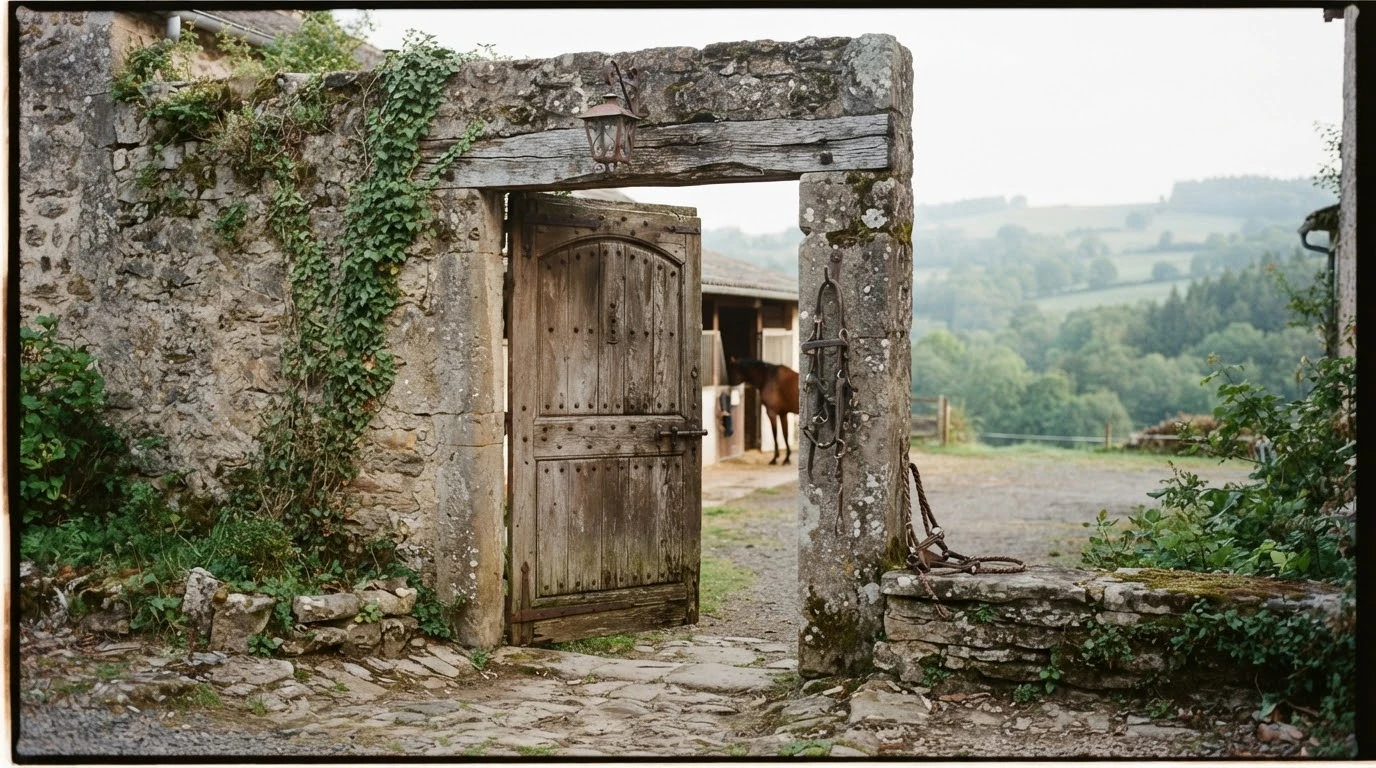 Entrée du Les Ecuries De La Garde, centre équestre à Romagnat