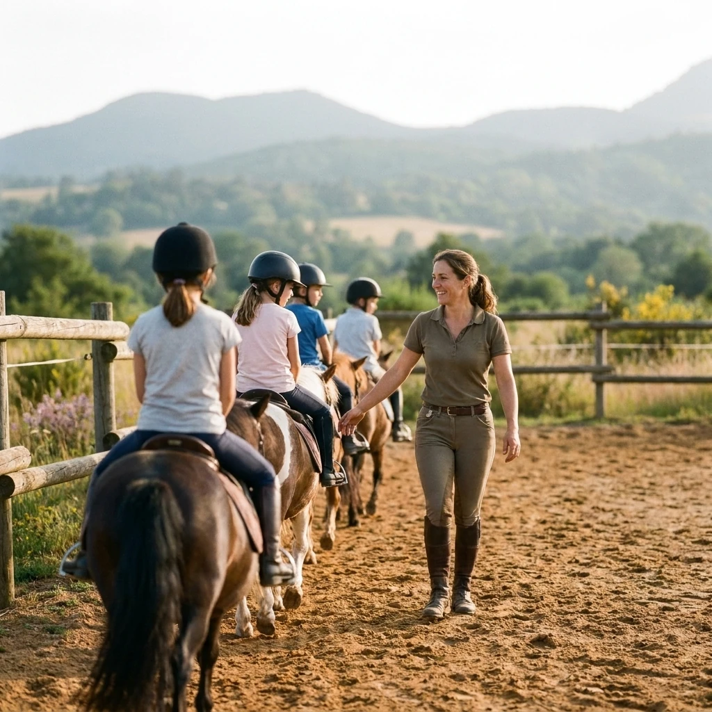 Cours de poney à Romagnat, Puy-de-Dôme